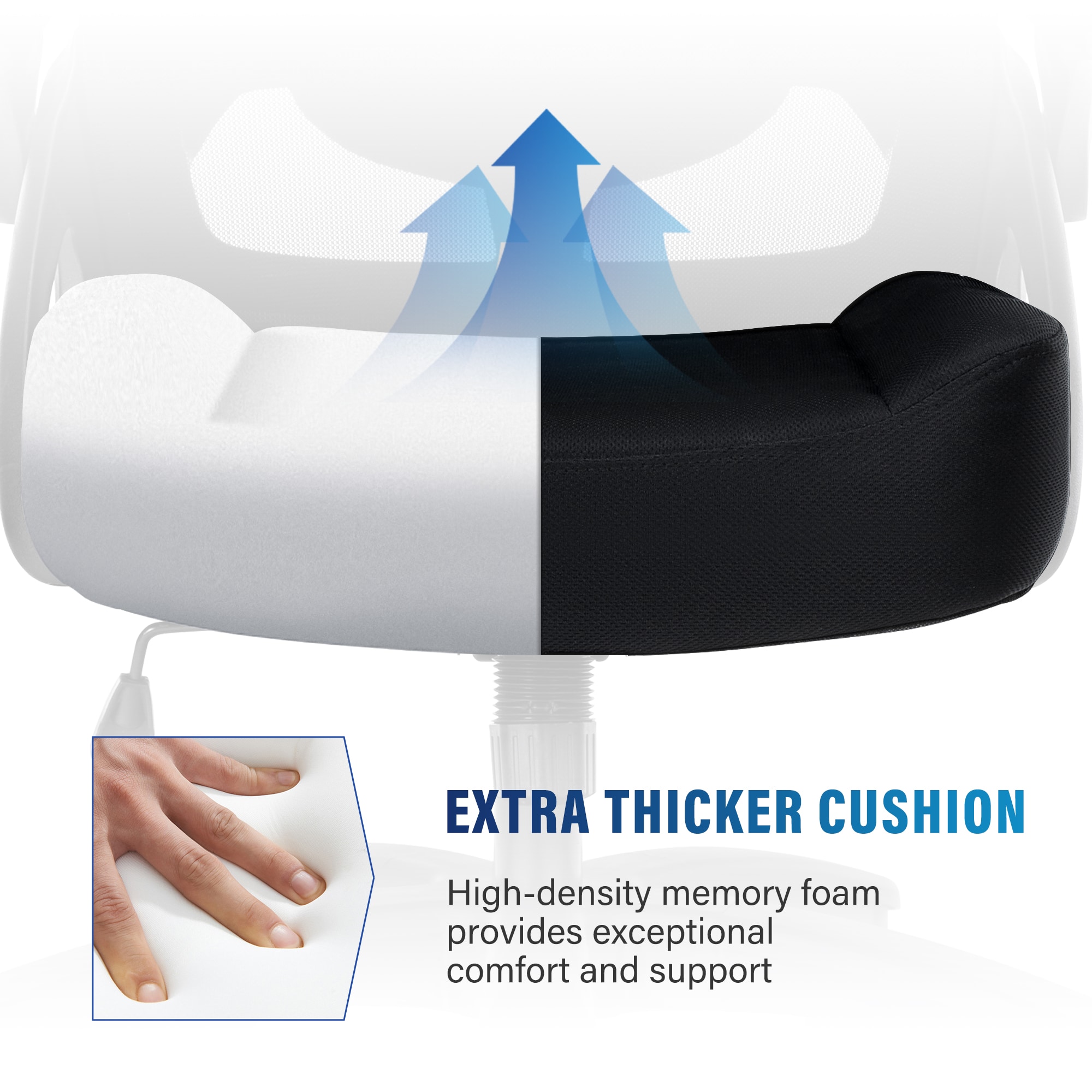 Big And Tall Office Chair 400lbs With Flip-up Arms, Mesh Ergonomic Heavy Duty Computer Chair Desk Chair Wide Seat, Executive Swivel Task Rolling Chairs For Heavy People_maomaolike.com